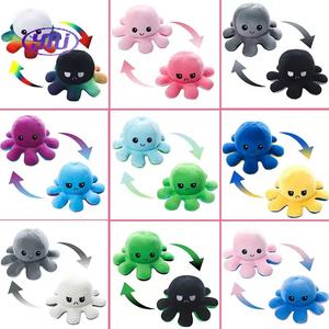 Venta caliente colorido <span class=keywords><strong>pulpo</strong></span> <span class=keywords><strong>gigante</strong></span> peluche 20cm <span class=keywords><strong>Reversible</strong></span> <span class=keywords><strong>pulpo</strong></span> felpa almohada - Product Image 3