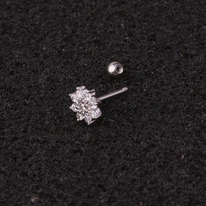 Anti-Allergique Cartilage Zircon Cz Pierre Chirurgical En Acier Inoxydable Minuscule Oreille Goujons Piercings Boucles D'oreilles Ensemble Pour Les Filles - Product Image 6