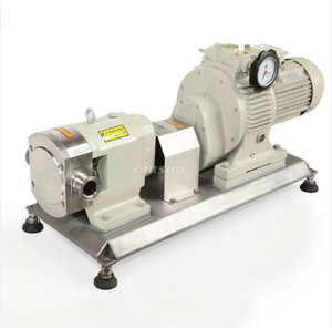Sanitary 316L Food Transfer <b>Pump</b> Lobe Rotor <b>Pump</b> Honey Rotary <b>Pump</b> High Viscosity Medium High Without Motor - Product Image 3