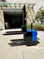 Chariot élévateur électrique Worui pour marché de gros, 1,5 tonne, batterie plomb-acide 48V, utilisation intérieure, pneus en polyuréthane, longueur de fourche 1200 mm