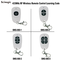 Interrupteur à distance sans fil 3V 433Mhz à 1/2/3/4 boutons, bouton SOS de panique, sonnette, puce EV1527, type d'apprentissage