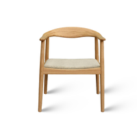 Chaise de restaurant moderne en bois, chaise de salle à manger rembourrée pour restaurant