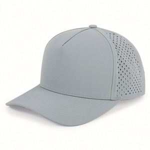 Gorra de Béisbol de 5 Paneles, Impermeable, Perforada, de Alta Calidad, para Negocios, con Logotipo Bordado Personalizado y Grabado Láser, al por Mayor y en Stock - Product Image 6