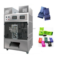 Machine d'emballage pour sachets de thé vert et noir pré-fabriqués de 1 à 10 g, sous vide, en sachet soufflet ou en pochette verticale, pour la vente en gros