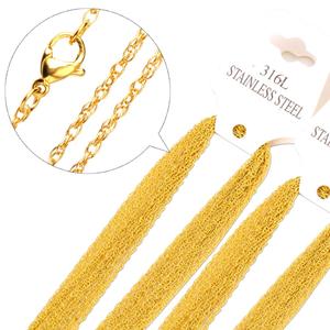 Silver/Gold 316L Stainless Steel 45/50/60 Link <b>Chain</b> Cross <b>Chain</b> Match <b>Necklace</b> Accessory O <b>Chain</b> for Party Trendy Jewelry - Product Image 4