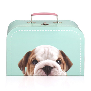 Small Suitcase Gift Box PSB Baby Small Nested Cardboard Mini Paper Suitcase Gift Box Packaging