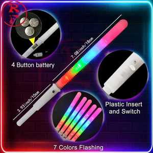 Colorful LED Glow Sticks Cotton <b>Candy</b> Cones Reusable Glowing Marshmallows Sticks LED Light Tubes Party Props - Product Image 4