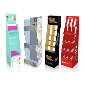 Tùy chỉnh <span class=keywords><strong>Pop</strong></span> tầng cửa hàng bán lẻ sản phẩm hiển thị đơn vị đứng các tông sóng kẹo thực phẩm đồ uống các tông hiển thị giá - Product Image 5