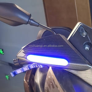 Espejo retrovisor trasero para motocicleta, accesorio con luz LED de señal para YAMAHA <span class=keywords><strong>HONDA</strong></span> <span class=keywords><strong>PCX</strong></span> 150 NMAX 125 155 - Product Image 2