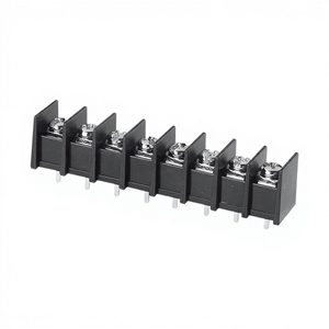 KF45C-9.5 300V 30A ตัวเชื่อมต่อแบบ Barrier ชุบนิกเกิล ทองแดงสีดำ 2-24 ขั้ว ได้รับการรับรองมาตรฐาน CQC สายไฟขนาด 22-12AWG ระยะห่างระหว่างขั้ว 4.0 มม. - Product Image 1