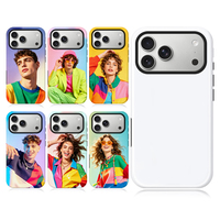 NOVELSUB pour iPhone 17 Series – Coque de téléphone vierge 3D 2-en-1 pour sublimation, personnalisable DIY, compatible impression de films 3D – Nouveau style