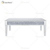 Vxin Personnalisé Table D'appoint WXF-170 Écrasé Diamant Maison Argent Table Basse