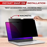 Facile marche/arrêt filtre de confidentialité magnétique Anti-éblouissement protecteur d'écran d'ordinateur portable pour MacBook Pro 16 pouces A2780