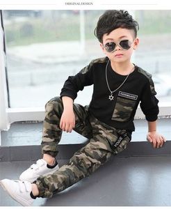 Trajes para Niños, Modelos de Primavera y Otoño, Nuevos Trajes para Niño con Capucha, Ropa de Camuflaje para Niños, Conjuntos de Dos Piezas, Ropa para Niños Grandes - Product Image 3