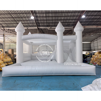 Livraison Rapide Château Gonflable Blanc Grand Format Mini Combo Toboggan Certifié CE Souffleur Gratuit Installation Facile pour Enfants Adultes Fêtes Mariages