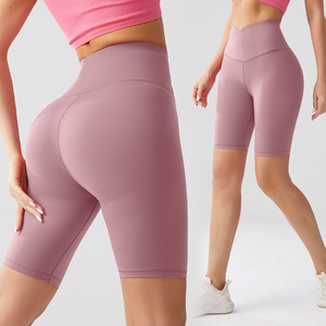 <span class=keywords><strong>Pantaloni</strong></span> da Yoga senza cuciture per allenamento con Logo personalizzato a vita alta per donne Leggings con sollevamento del sedere per la corsa e il ciclismo in stile Casual - Product Image 2