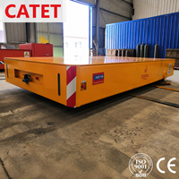 Carro Eléctrico Plano Sin Rieles de 12 Toneladas, Carro de Plataforma Personalizable para el Manejo de Materiales Pesados en Talleres