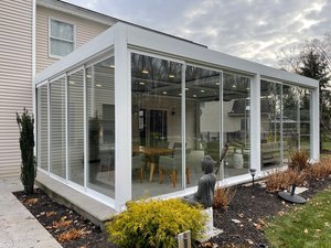 <span class=keywords><strong>Pergola</strong></span> de jardin d'<span class=keywords><strong>hiver</strong></span> de luxe avec portes coulissantes en verre, véranda en aluminium haut de gamme pour terrasse de toit haut de gamme - Product Image 5