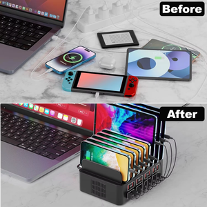 Nouvelle station de charge pour plusieurs appareils 150w/35a 16 ports Station de charge Usb <span class=keywords><strong>chargeur</strong></span> de bureau rapide pour téléphone tablette - Product Image 5