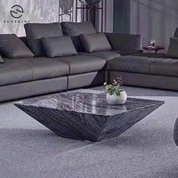 Moderne Stijl Omgekeerde Piramide Vorm Marmeren Salontafel Bijzettafel