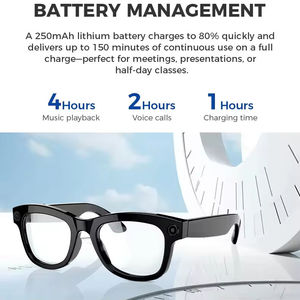 M01 Pro Wearable Smart Headset <b>Glasses</b> Support 4K Video 8MP <b>Camera</b>, ChatGPT AI Translation Wireless WIFI Outdoor Sunglasses - Product Image 3
