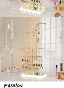 Jewelry <b>Tree</b> <b>Stand</b> Metal Storage Showcase for Watches and Women's Jewelry Gift - Product Image 6