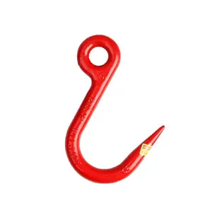 High Strength G80 Wholesale New Material Alloy Steel Eye Iron Pipe Hook For Construction Engineering