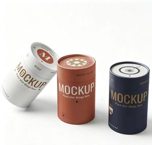 Eco-Friendly Craft Paper Tube Packaging Cylinder Box with Gold <b>Foil</b> Design for Cosmetic Products Gift & Craft Use - Product Image 3
