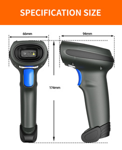 Henex HC-5208SR cầm tay máy quét không dây, 1D 2D mã <span class=keywords><strong>QR</strong></span> & đầu đọc OCR, USB 2.4 Gam Bluetooth, bán lẻ & IOS <span class=keywords><strong>Android</strong></span> tương thích - Product Image 2