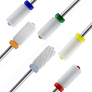 6.6mm Crystal Large Barrel Nail <b>Drill</b> <b>Bit</b> Professional Nail Bur Manicure Salon Electric Nail Polish Tool Carbide <b>Bit</b> - Product Image 4