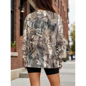 Camisetas de manga larga de gran tamaño para mujer 2025 personalizadas, camisetas básicas de cuello redondo, camisetas de otoño para entrenamiento informal, estilo Y2K Queen - Product Image 6