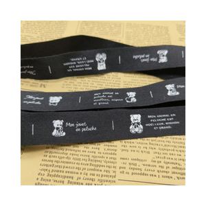 Cinta de algodón personalizada con logotipo personalizado, cintas de algodón satinado de grogrén, decorativas de floristería para envolver regalos - Product Image 1