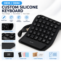 Clavier pliable en Silicone, pour PC, ordinateur portable, avec fil, Standard, connexion USB, rainurage étanche, pour Notebook