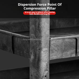 Armoire de rangement roulante en plastique robuste chariot à outils utilitaire avec roues pour fournitures de bureau ou de restaurant d'hôtel de cuisine - Product Image 2