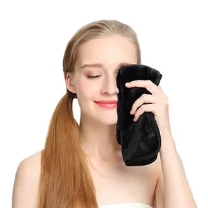热卖100% 超细纤维卸妆毛巾清洁可重复使用卸妆布垫卸妆布