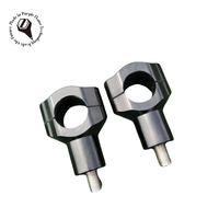CNC klem batang pegangan motor, mesin presisi aluminium, klem peninggi setang sepeda motor