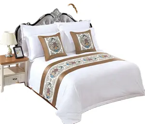 Customized hotel bedding sets 100% cotton hotel linen Twin/Queen/King bedding set luxury bedroom linen for sale