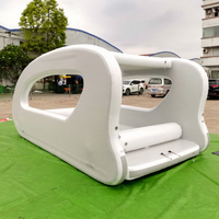 Bote Inflable Eléctrico Multicasco de PVC, Personalizable en Tamaño y Color, Tipo Casa Flotante/Yate, Capacidad de 500 kg+, para 10+ Personas