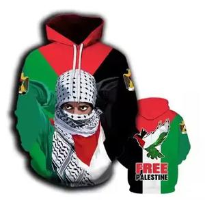 Nouveau style personnalisé d'autodéfense Pull à capuche Palestine Streetwear Hoodies Vintage avec chapeau - Product Image 2