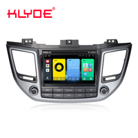 Autoradio Android 7 pouces KLYDE DSP TPMS 1 an pour Ix35 Tucson 2015, navigation GPS, commande au volant, caméra de recul AHD