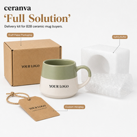 Tasses en céramique personnalisées en gros, design rustique bicolore moucheté, en grès, pour usage quotidien et cadeaux d'affaires