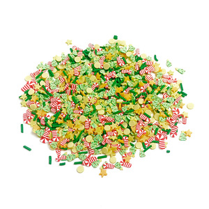 CHENXI Rodajas de Arcilla Polimérica para Slime, 500g, Mezcla de Colores de Copo de Nieve y Calcetín, Suministros para Manualidades Navideñas - Product Image 6