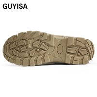 GUYISA bottes de sécurité décontractées à la mode, chaussures de travail pour hommes à tête en acier résistant aux coups de couteau