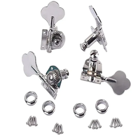 Promotion : Mécaniques d'accordage pour basse électrique Chrome 4-en-ligne à engrenages ouverts, pour la vente en gros