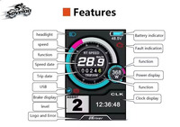 Affichage couleur TFT-UKC1 de haute qualité pour vélo électrique 36V 48V 52V 60V 72V