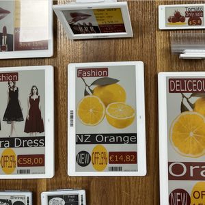 Nouveau design tendance, vente en gros OEM ODM, kit de démonstration de système ESL 7,5 pouces, étiquette de prix électronique à encre électronique 4 couleurs pour supermarché - Product Image 1