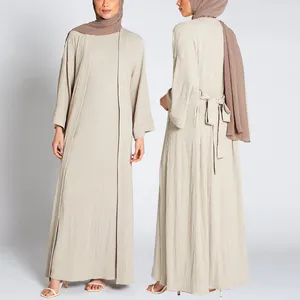 2023 Groothandel Ontwerpen Abaya Frauen Moslimisches Kleid Femmes Gewaad Musulmane Abaya Voor Vrouwen Baju Moslim Jurk
