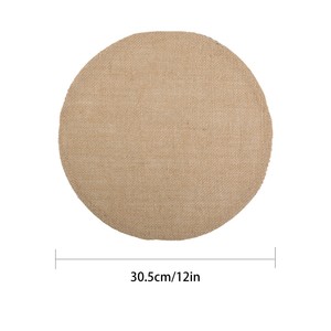 แผ่นรองจานทรงกลมสไตล์มินิมอลญี่ปุ่น ขนาด 38 ซม. สีพื้น ทนความร้อน ทำจากปอกระเจา ตกแต่งโต๊ะอาหารสไตล์โมเดิร์น - Product Image 5
