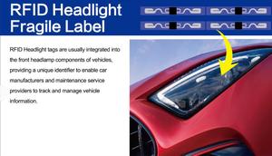 Rzx trong suốt xe <span class=keywords><strong>tag</strong></span> mong manh và UV kháng impinj MONZA 4QT <span class=keywords><strong>UHF</strong></span> <span class=keywords><strong>RFID</strong></span> Đèn pha nhãn - Product Image 3