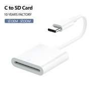 Lector de Tarjetas USB Tipo-C 2 en 1, Adaptador SD TF MicroSD de Alta Velocidad 10Gbps OTG Multipuerto para Teléfono, Tableta, Cámara, Computadora